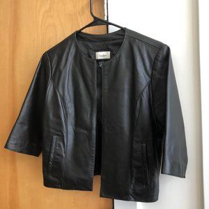 Neiman Marcus Black Leather Jacket - Medium